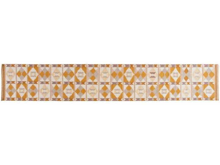Modern Swedish-Style Wool Runner Rug 4 X 20