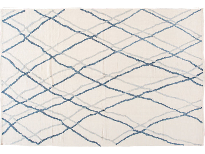 Modern Moroccan Wool Rug 9 X 13