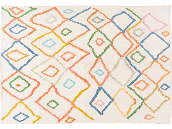 Modern Moroccan Wool Rug 9 X 13