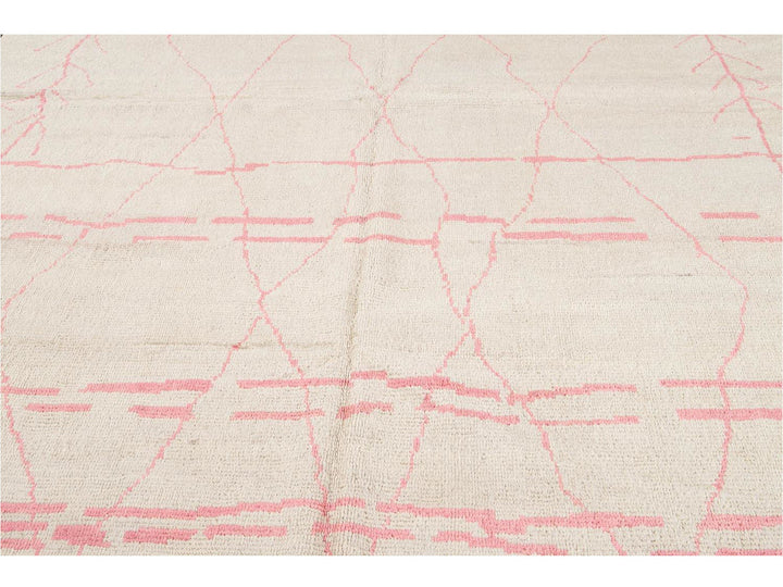 Modern Moroccan-Style Wool Rug 9 X 12