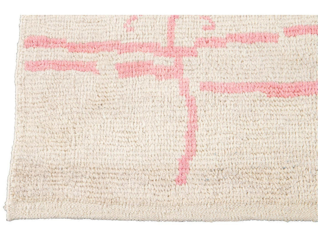 Modern Moroccan-Style Wool Rug 9 X 12