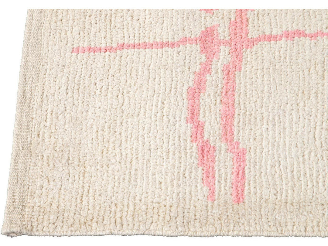 Modern Moroccan-Style Wool Rug 9 X 12