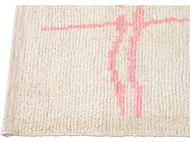 Modern Moroccan-Style Wool Rug 9 X 12