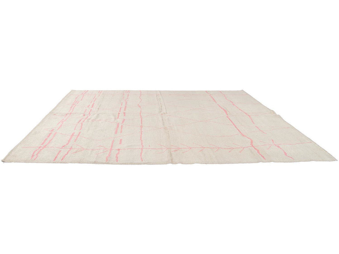 Modern Moroccan-Style Wool Rug 9 X 12