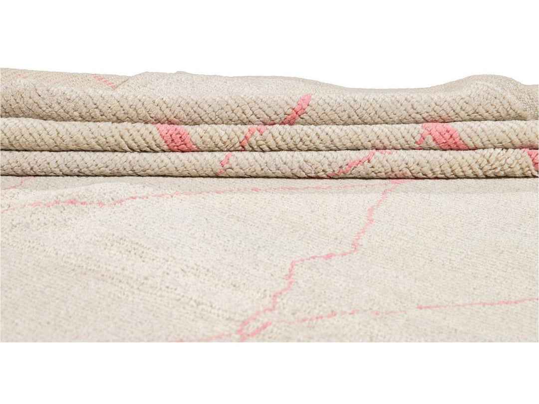 Modern Moroccan-Style Wool Rug 9 X 12