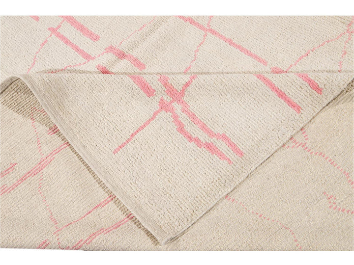 Modern Moroccan-Style Wool Rug 9 X 12