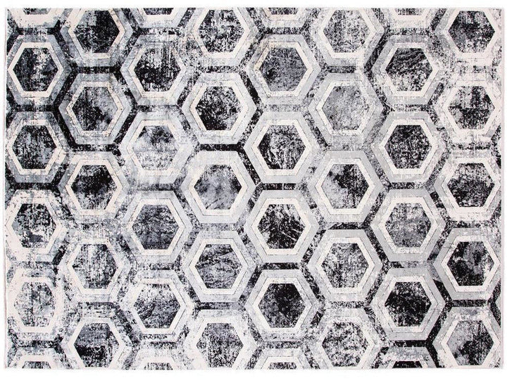 Contemporary Wool and Silk Rug 10 X 13