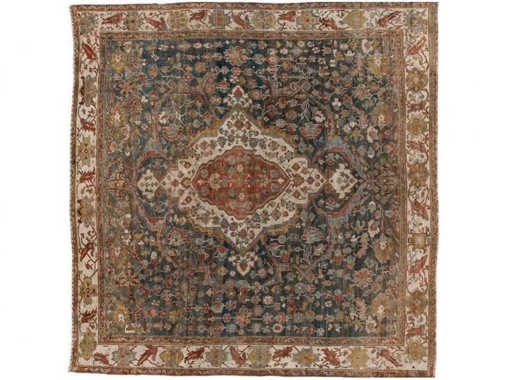 Antique Persian Malayer Rug 14 X 14
