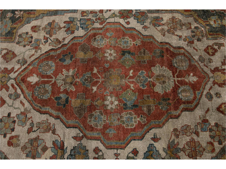 Antique Persian Malayer Rug 14 X 14