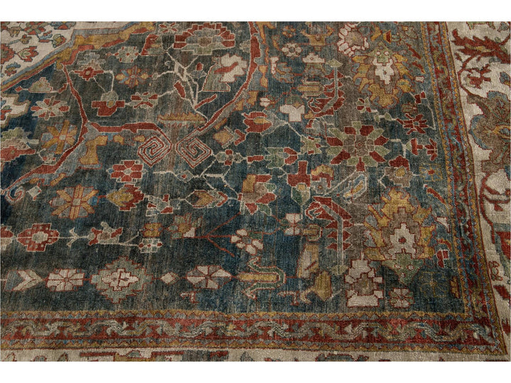 Antique Persian Malayer Rug 14 X 14