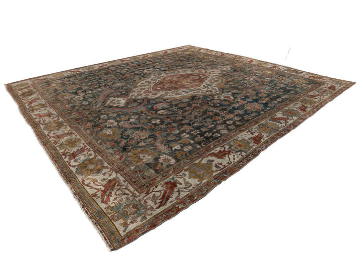 Antique Persian Malayer Rug 14 X 14