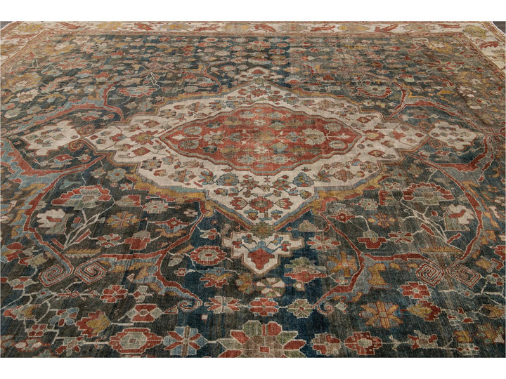 Antique Persian Malayer Rug 14 X 14