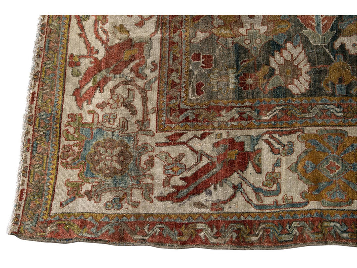 Antique Persian Malayer Rug 14 X 14