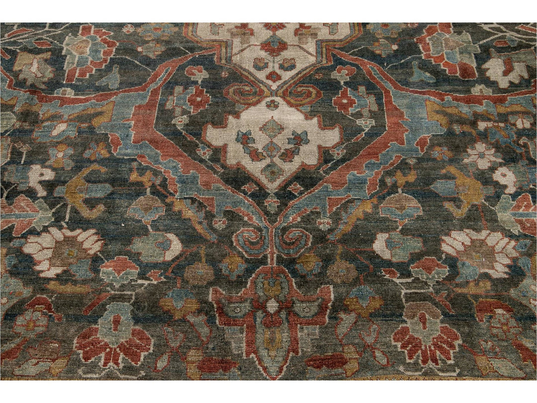 Antique Persian Malayer Rug 14 X 14