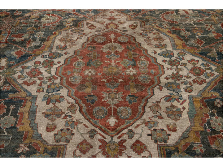 Antique Persian Malayer Rug 14 X 14