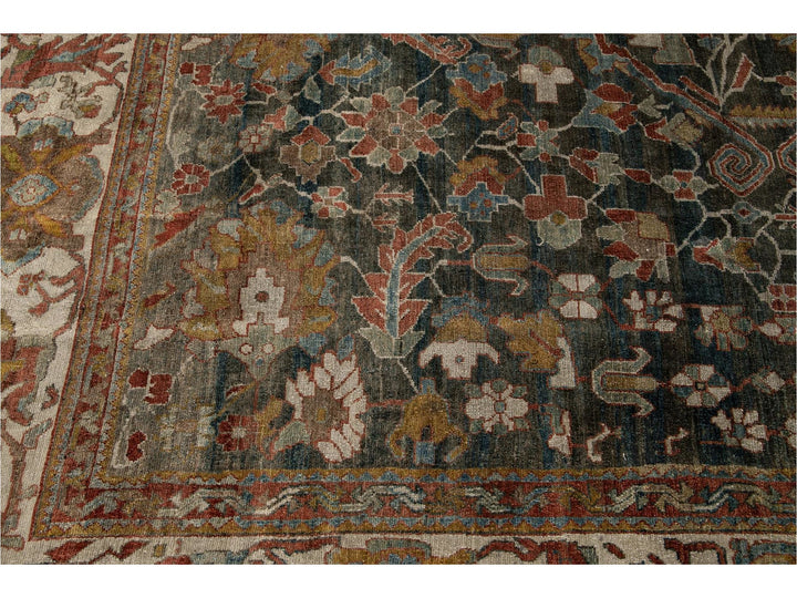 Antique Persian Malayer Rug 14 X 14