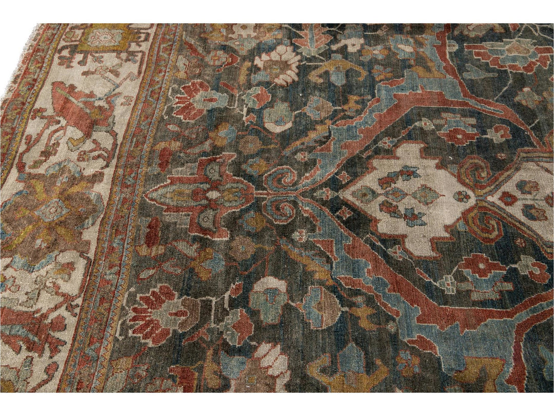 Antique Persian Malayer Rug 14 X 14