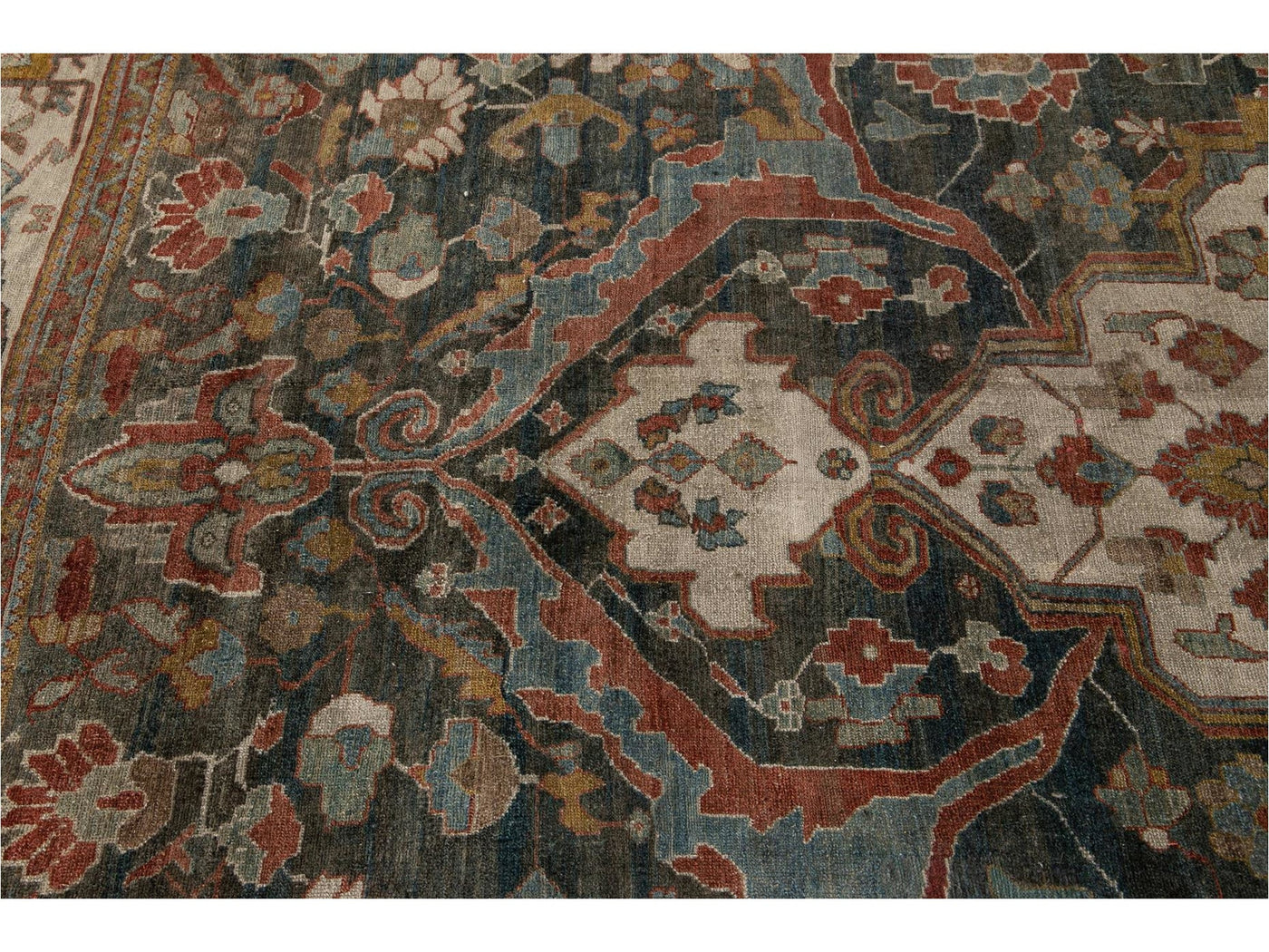 Antique Persian Malayer Rug 14 X 14