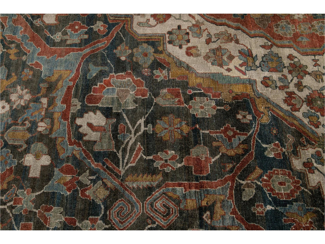 Antique Persian Malayer Rug 14 X 14