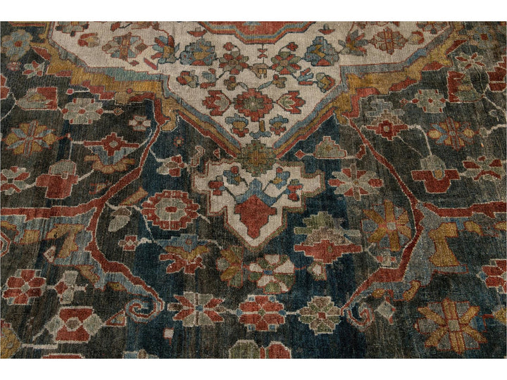 Antique Persian Malayer Rug 14 X 14