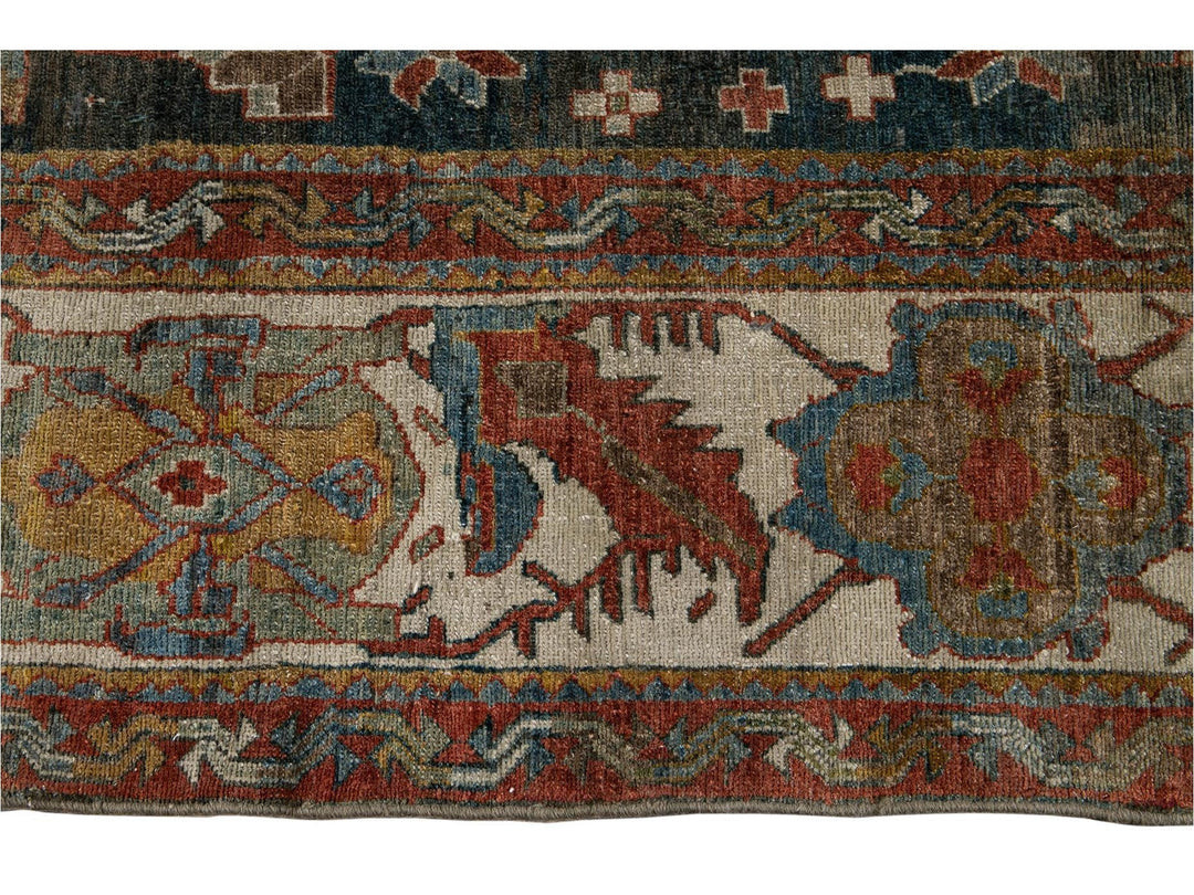 Antique Persian Malayer Rug 14 X 14