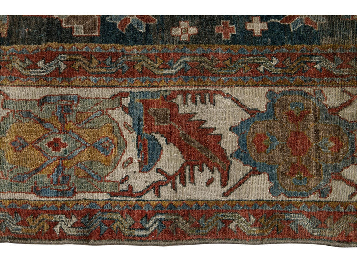 Antique Persian Malayer Rug 14 X 14