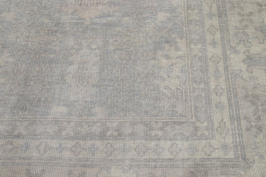 Modern Indian Oushak Style Wool Rug 16 X 24