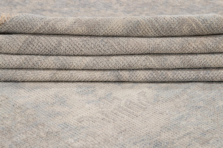 Modern Indian Oushak Style Wool Rug 16 X 24