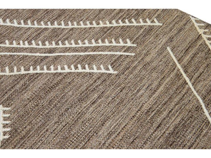 Modern Kilim Wool Rug 9 X 12