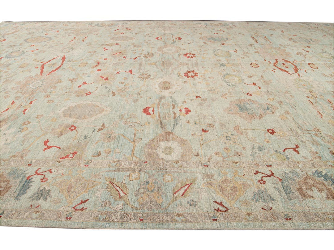 Modern Sultanabad Rug 16 X 23