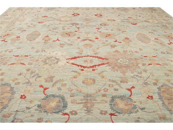 Modern Sultanabad Rug 16 X 23