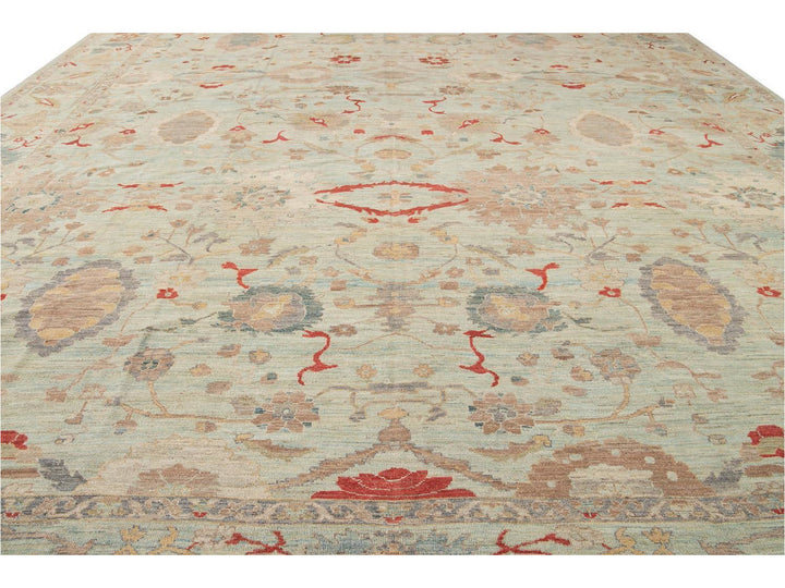 Modern Sultanabad Rug 16 X 23