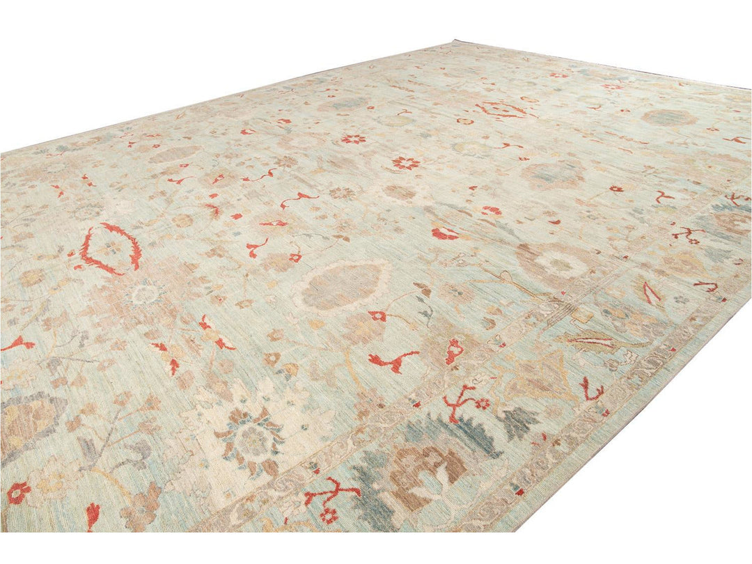 Modern Sultanabad Rug 16 X 23