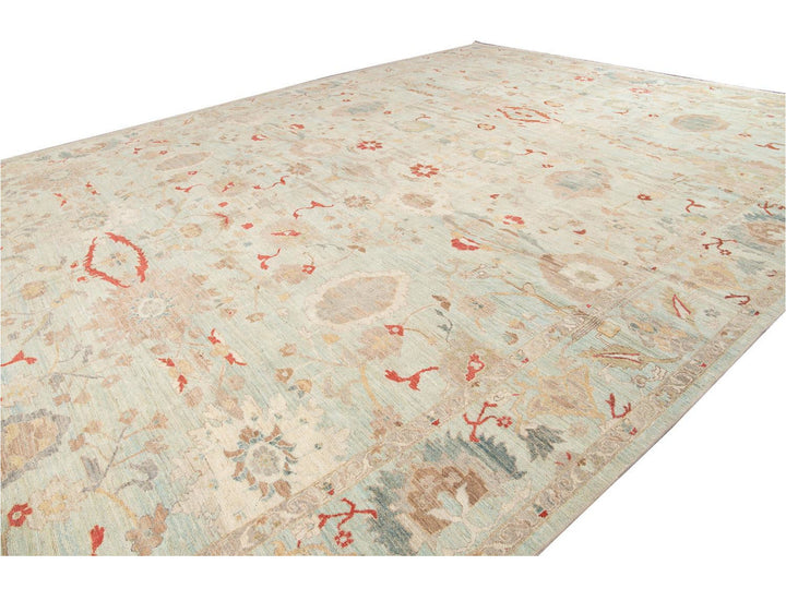Modern Sultanabad Rug 16 X 23