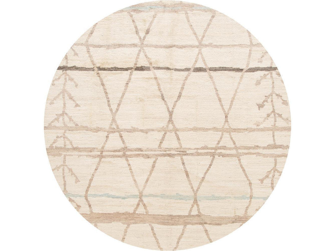 Modern Moroccan Style Wool Rug 9 X 12