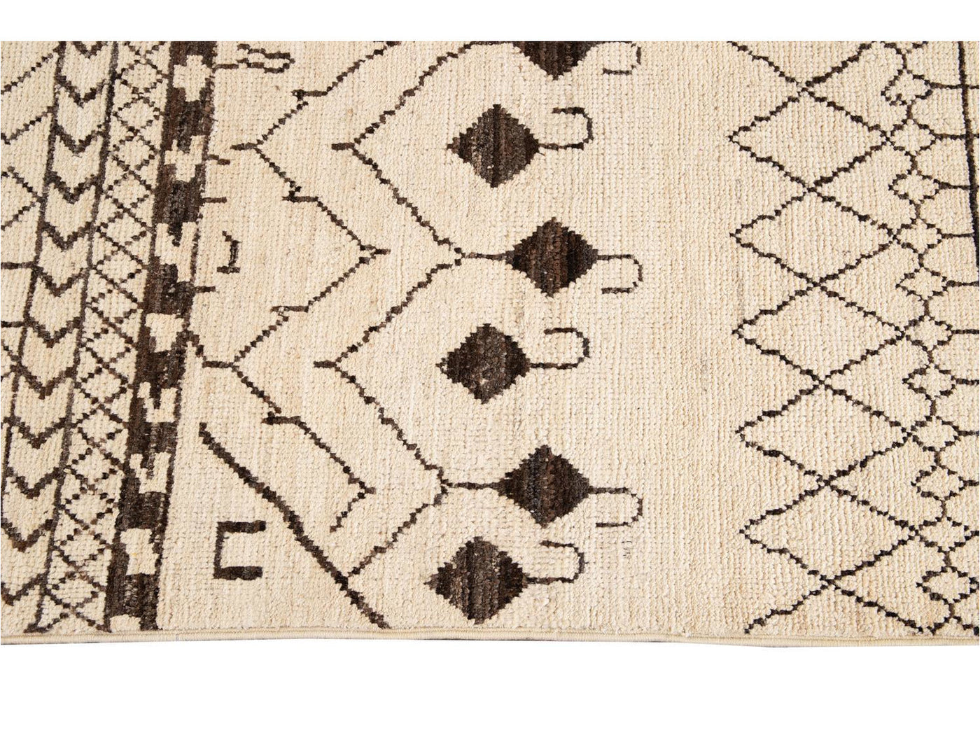Modern Moroccan Style Wool Rug 9 X 12