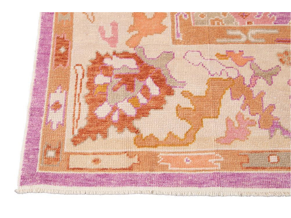 Modern Oushak Wool Rug 9 X 12
