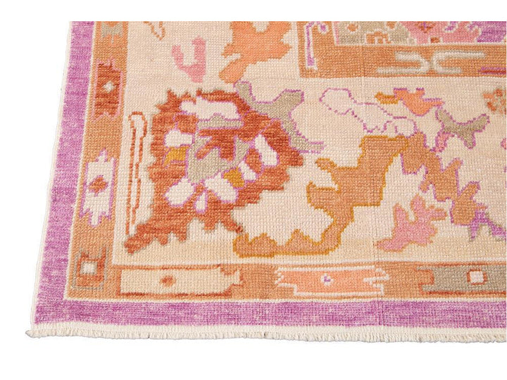 Modern Oushak Wool Rug 9 X 12