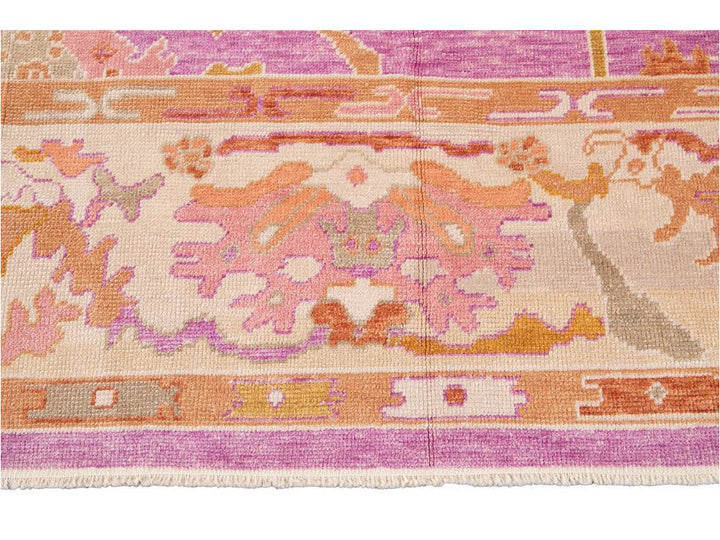 Modern Oushak Wool Rug 9 X 12