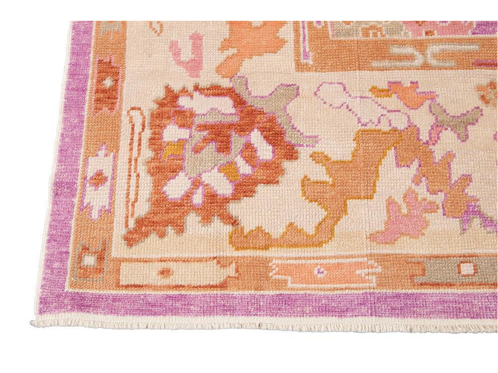 Modern Oushak Wool Rug 9 X 12