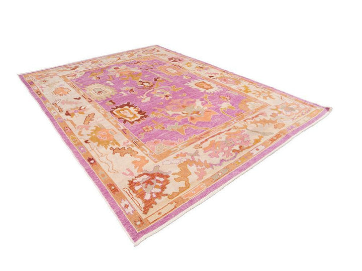 Modern Oushak Wool Rug 9 X 12
