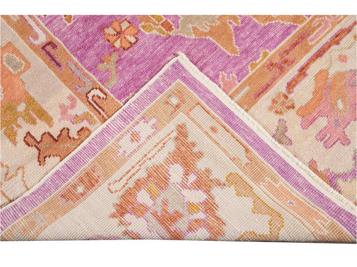 Modern Oushak Wool Rug 9 X 12