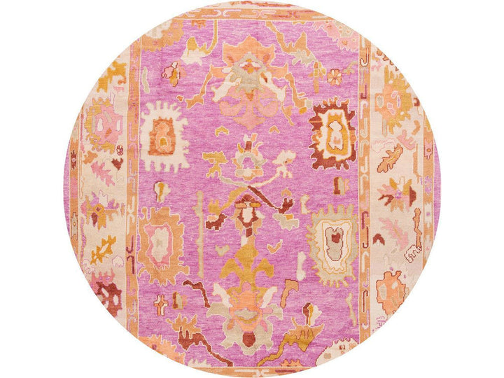 Modern Oushak Wool Rug 9 X 12