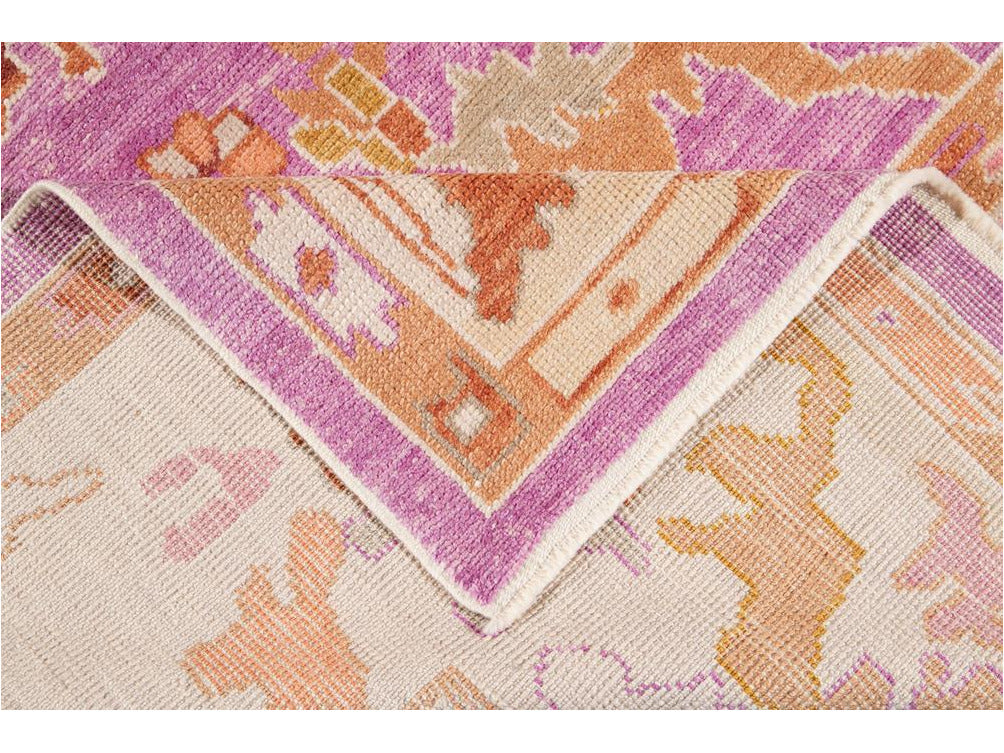 Modern Oushak Wool Rug 9 X 12