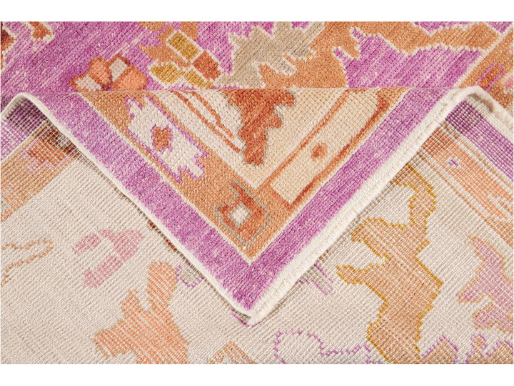 Modern Oushak Wool Rug 9 X 12