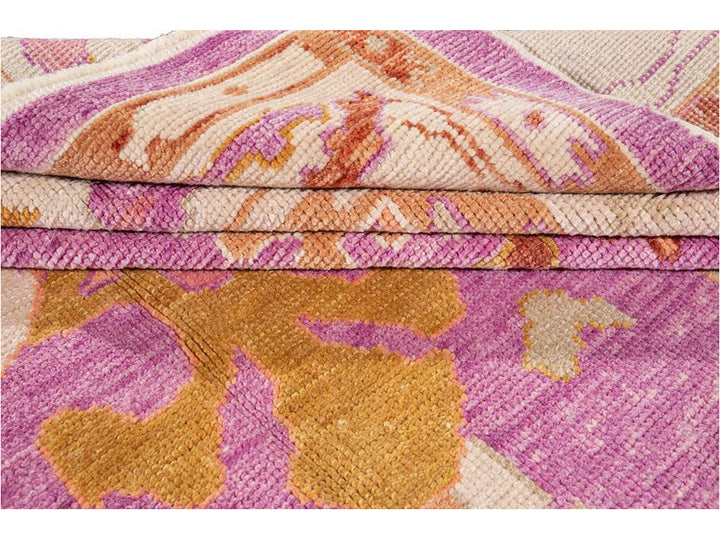 Modern Oushak Wool Rug 9 X 12
