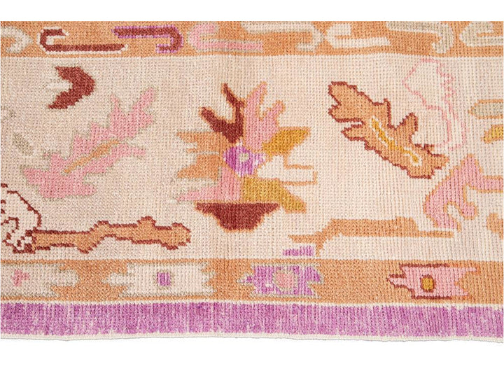 Modern Oushak Wool Rug 9 X 12