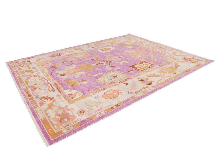 Modern Oushak Wool Rug 9 X 12