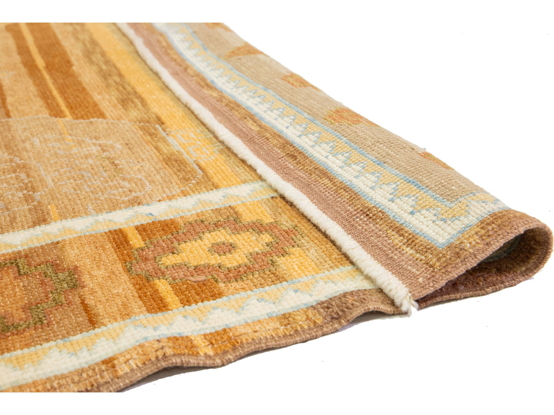 Modern Oushak Wool Rug 9 X 13