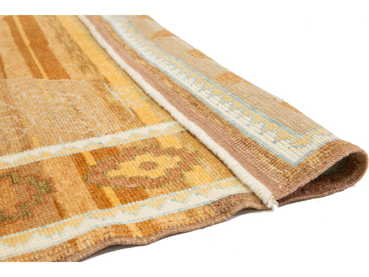 Modern Oushak Wool Rug 9 X 13